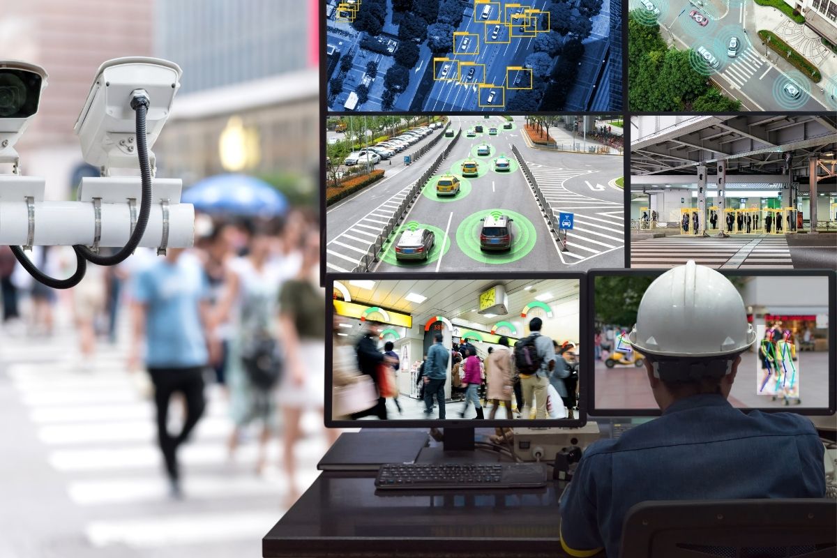 CCTV operator at work